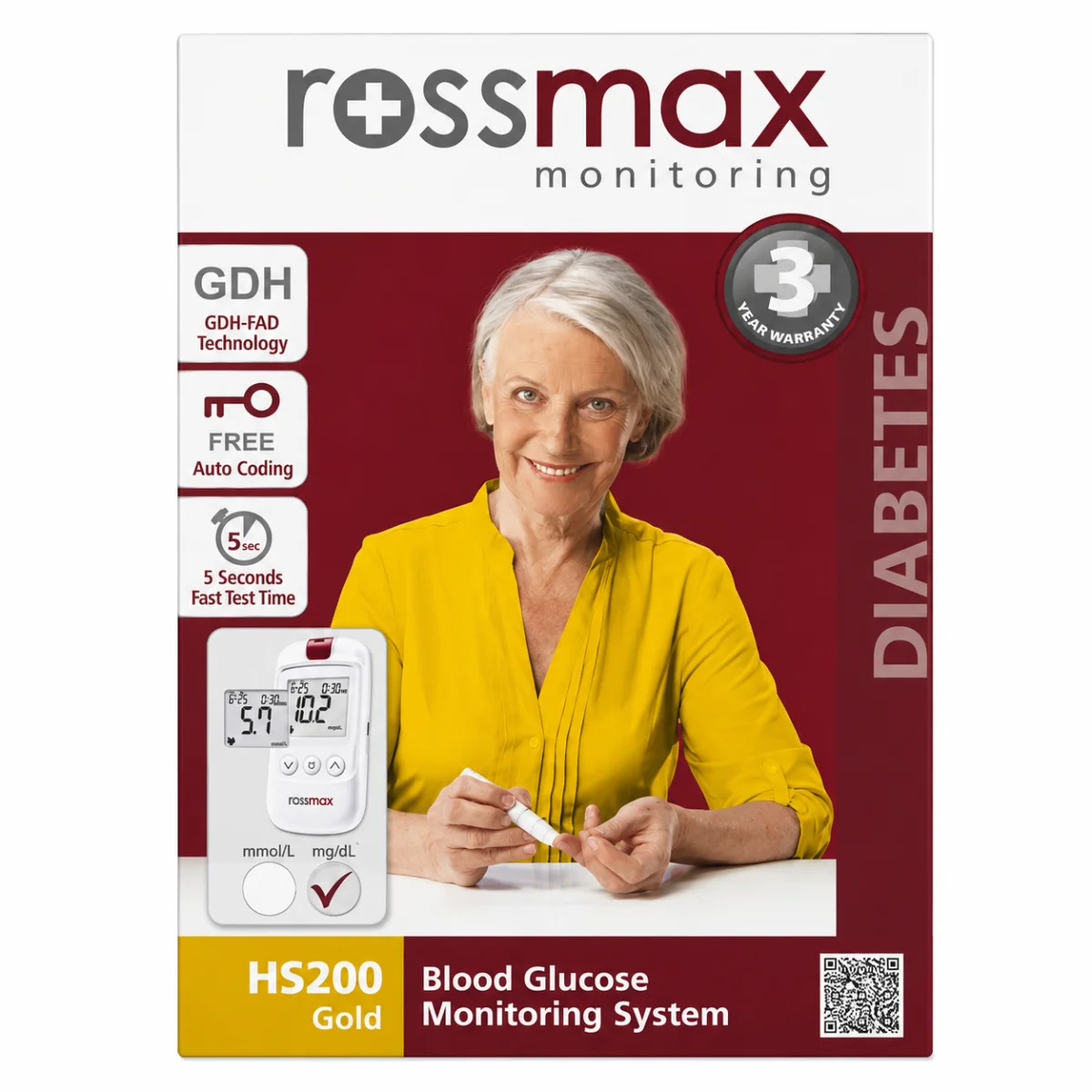ROSSMAXجهاز سكر HS200