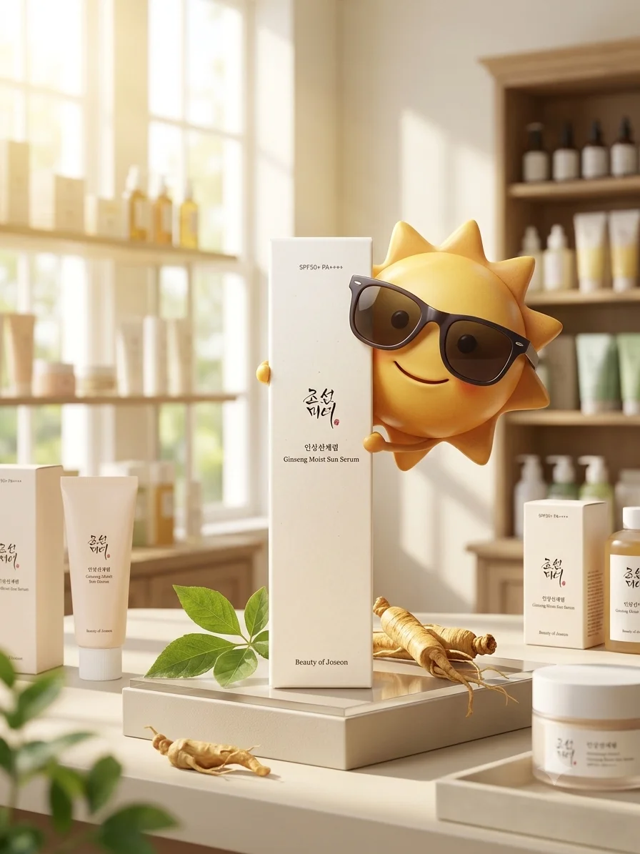 B OF J GINSENG MOIST SUN SERUM 50ML