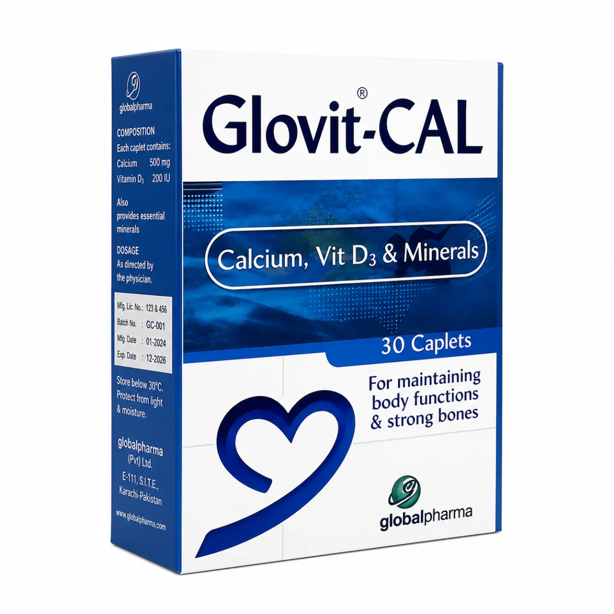 GLOVIT-CAL TAB GLOBAL