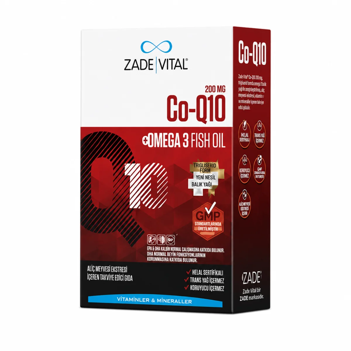 co q10 +omega 3 200mg zade vital