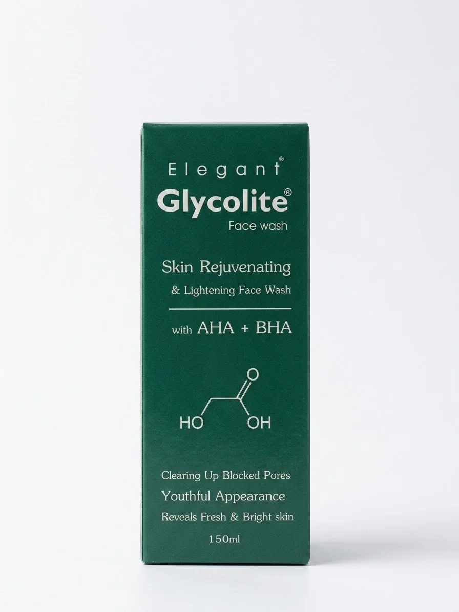 ELEGANT GLYCOLITE FACE WASH 150ML AHA+BHA