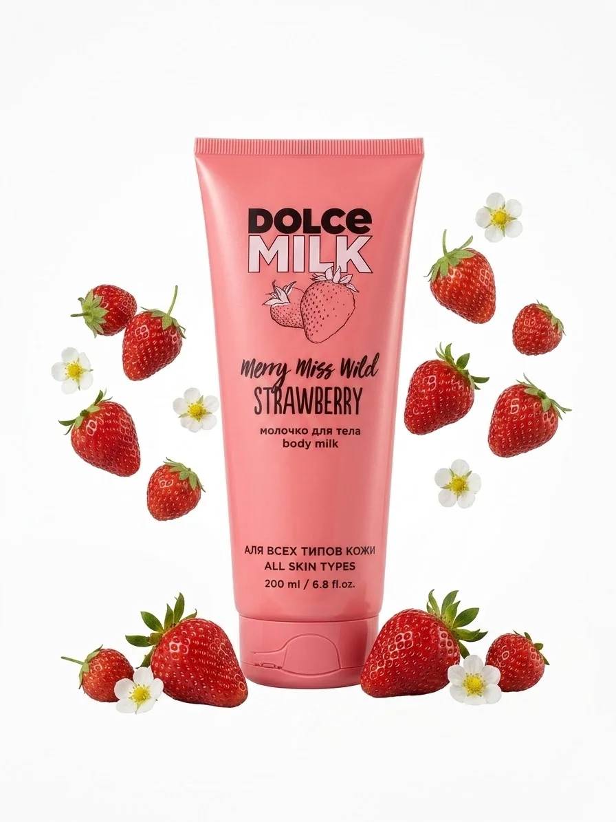 DILCE MILK BODY CREAM فراولة عصارة