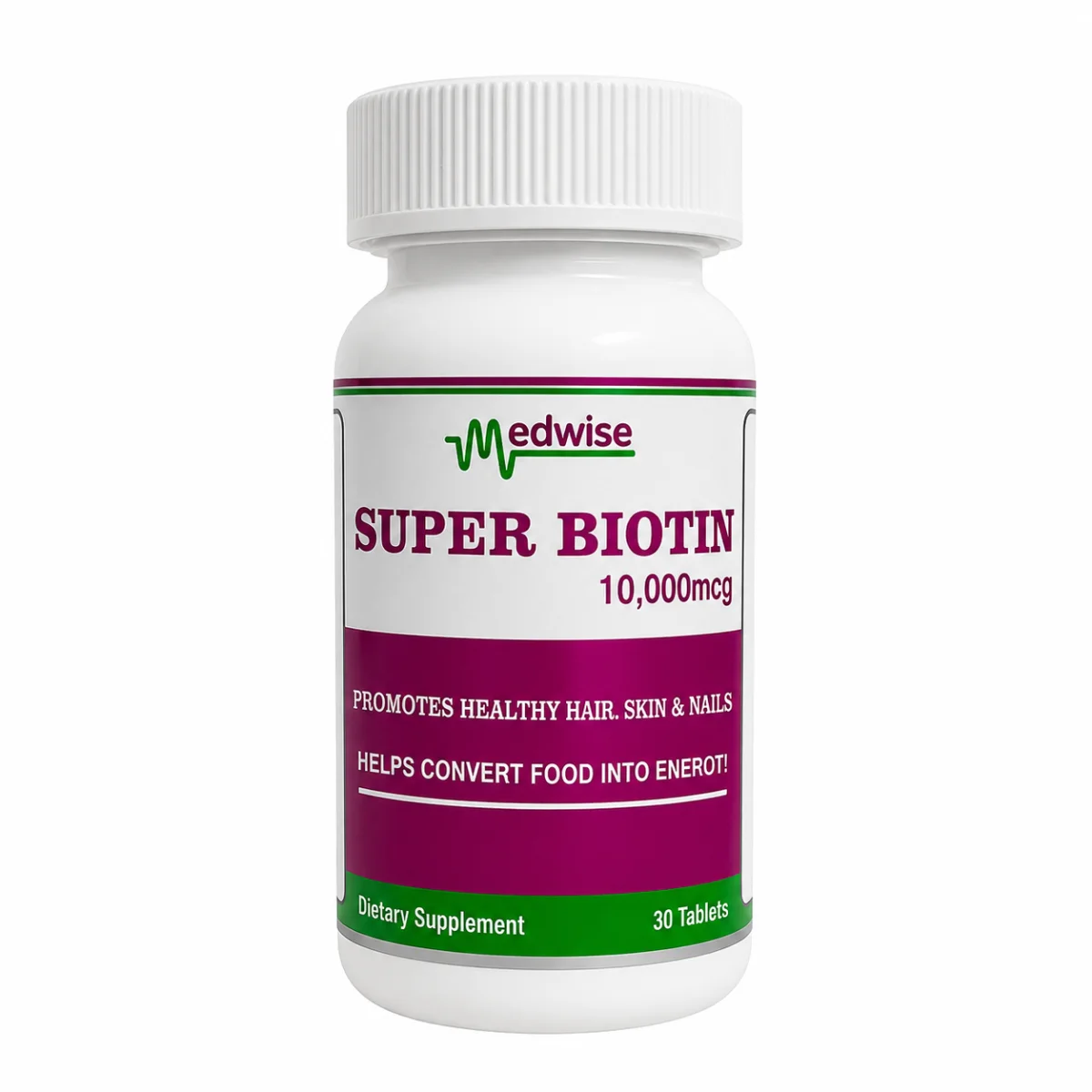 SUPER BIOTIN  10000MCG 30TAB MEDWISE