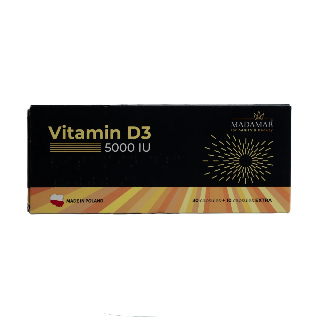 VITAMIN D3 5000IU CAP madamar*2 شريطين