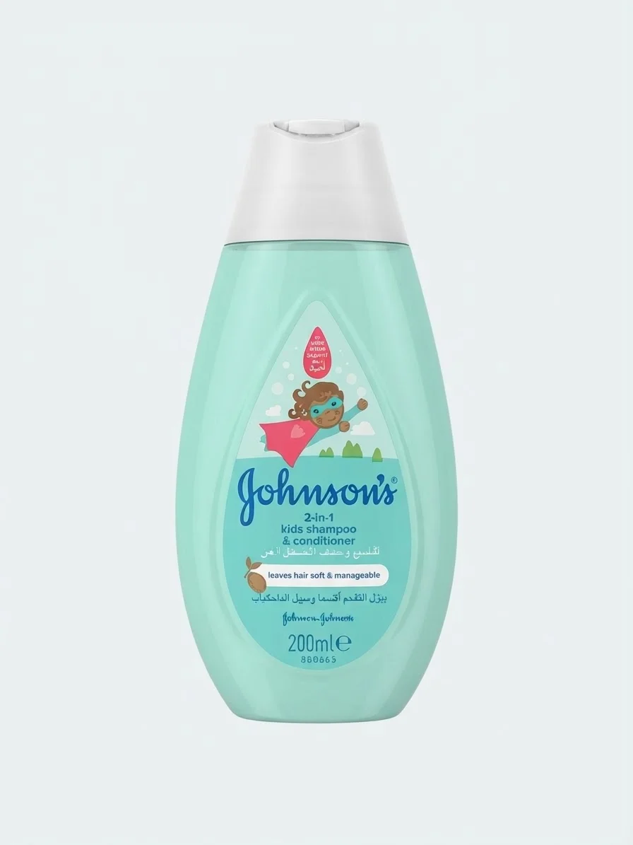 JOHNSON 200ML شامبو+بلسم 2في 1 للاطفال