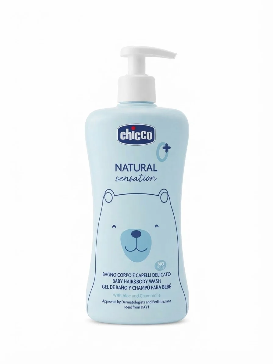CHICCO BODY WASH&HAIR 500ML