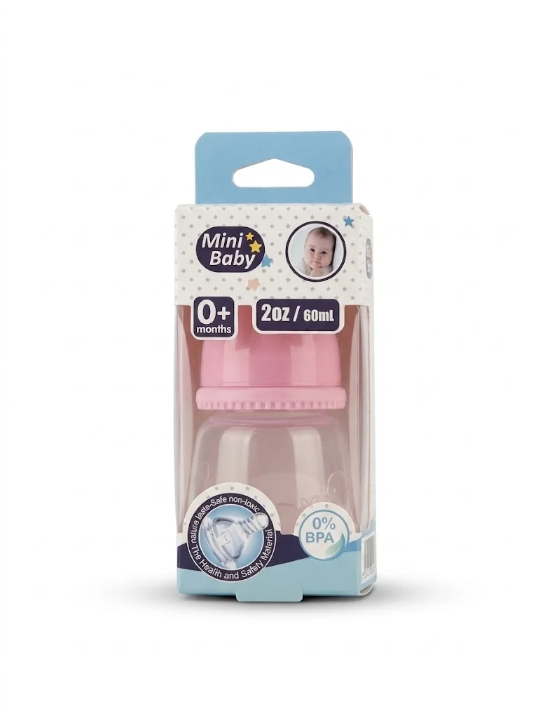 MINI BABY رضاعة بلاستك 60مل